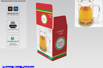 create a perfect design packaging box design with die line