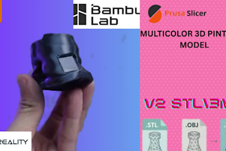 add color to 3d model convert stl to 3mf for multicolor 3d printing