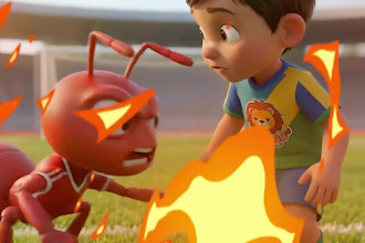 create ai kids animation, nursery rhymes, learning video