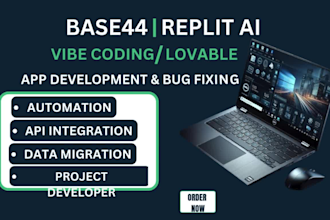 base44 web app replit ai fix lovable app build vibe coding mvp expert