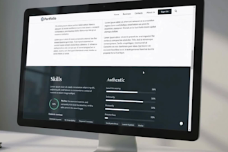build a modern responsive portfolio website