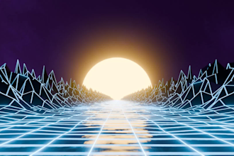 do synthwave loop animation your car