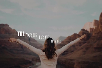 create a christian gospel lyric music video in 4k for worship and youtube videos