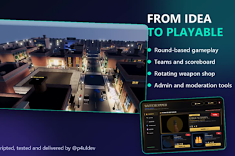 build a complete roblox game from your idea