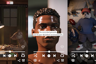 create a cinematic 3d spotify canvas loop for your music