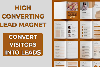 design high converting pdf lead magnet funnel, pdf lead magnet and lead magnet