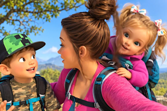 create 3d pixar style in 3d animation or 2d ai storytelling ai animation series