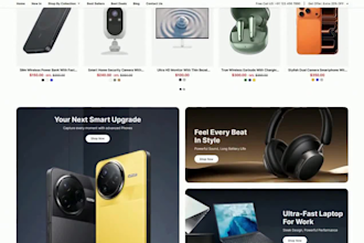 design high converting shopify consumer electronics and gadget store