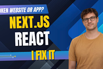 fix next js bugs, broken pages, and layout issues fast