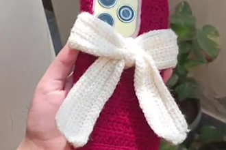 make custom handmade crochet mobile covers
