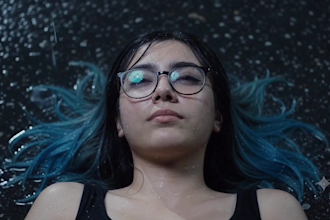 create a cinematic synthwave music video with cyberpunk retrowave visuals