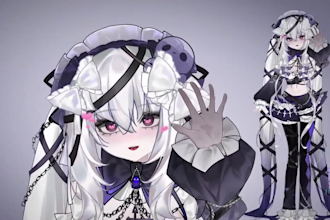 design quality male or female 2d vtuber model 3d vtuber rigging live2d vtube