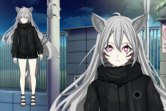 create and rig a custom 2d vtuber anime model using live2d cubism