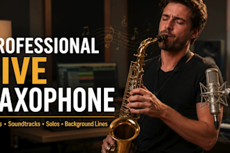 record smooth and sensual saxophone solo for your track