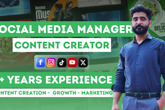 be your tiktok manager and tiktok content creator