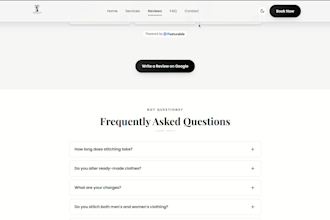 design a modern website with SEO friendly structure
