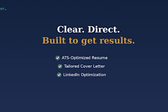 write your professional resume and cv