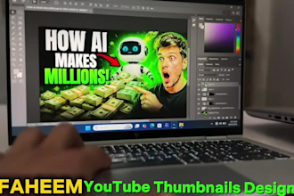 design professional ai and technology youtube thumbnails