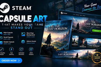 steam capsule steam page game cover steam store image artist steam capsule art