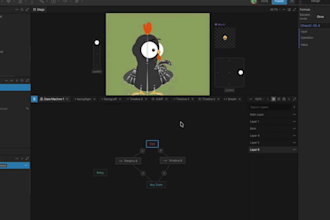 create rive lottie animation mascot rig character animation web apps animation