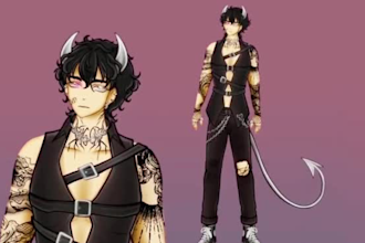 create spooky halloween vtuber model live2d vtuber rigging vtube studio avatar