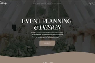 design and redesign wedding website event planner web wedding planning website