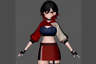 do 3d vtuber avatar vrm model  live2d vseeface vrchat animaze rigging tracking