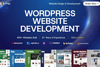 redesign or design your website using bricks builder