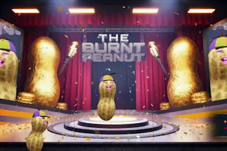create custom 3d ar vtuber filter, burnt peanut, for snap camera and streaming