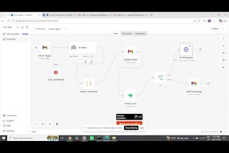 build n8n custom ai agents, email CRM automation, and whatsapp bots