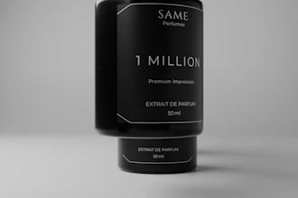 create luxury 3d perfume commercials and product animations
