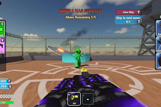 develop a complete roblox game with scripting, UI, 3d and monetization