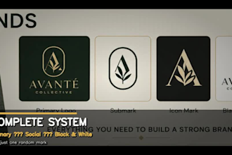 design a modern clothing brand logo and brand identity