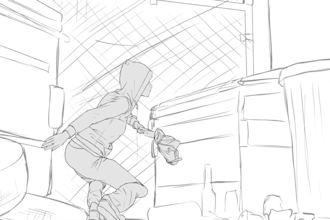 create 2d hand drawn video, frame by frame, 2d rough sketch animation