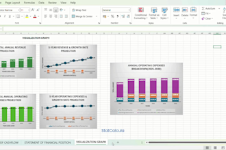 build a smart excel feasibility study with auto calculations