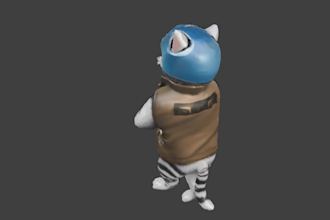 do roblox unity unreal game character monster models, rig, animate, r15, blender