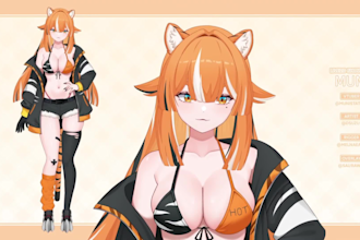 design and rigging live2d vtuber model 2d vtuber rigging vtuber avatar