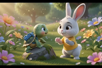 create ai animated kids story video with talking animals