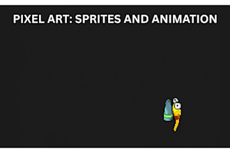 design pixel art character, pixel animation pixel game sprites for video game