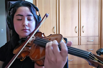 record the violin, no sheet needed