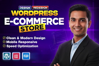 build a responsive wordpress ecommerce store or woocommerce online shop