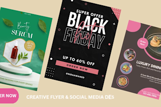 design creative and eye catching flyers