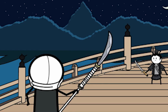 create stickman figure animation in dinzo style for youtube
