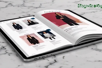 design fashion flyer magazine cover stylish lookbook layout catalogue newsletter