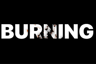 text animation tittle or bumper