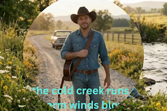 create a cinematic ai country music video for your song