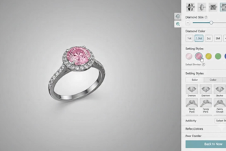 create a custom 3d jewelry and ring configurator for website