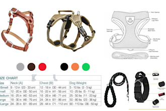create pet accessories tech pack pet harnesses tech pack cat and dog harness