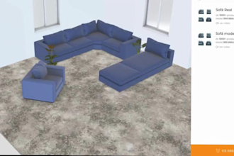 build shopify sectional sofa furniture 3d configurator in threejs zakeke