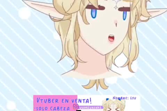 vtuber head only, ready to use